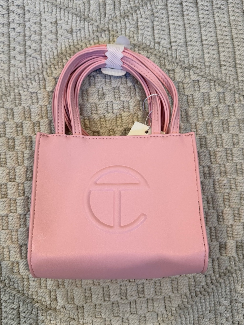 Pink Embossed Logo Tote Bag - Women